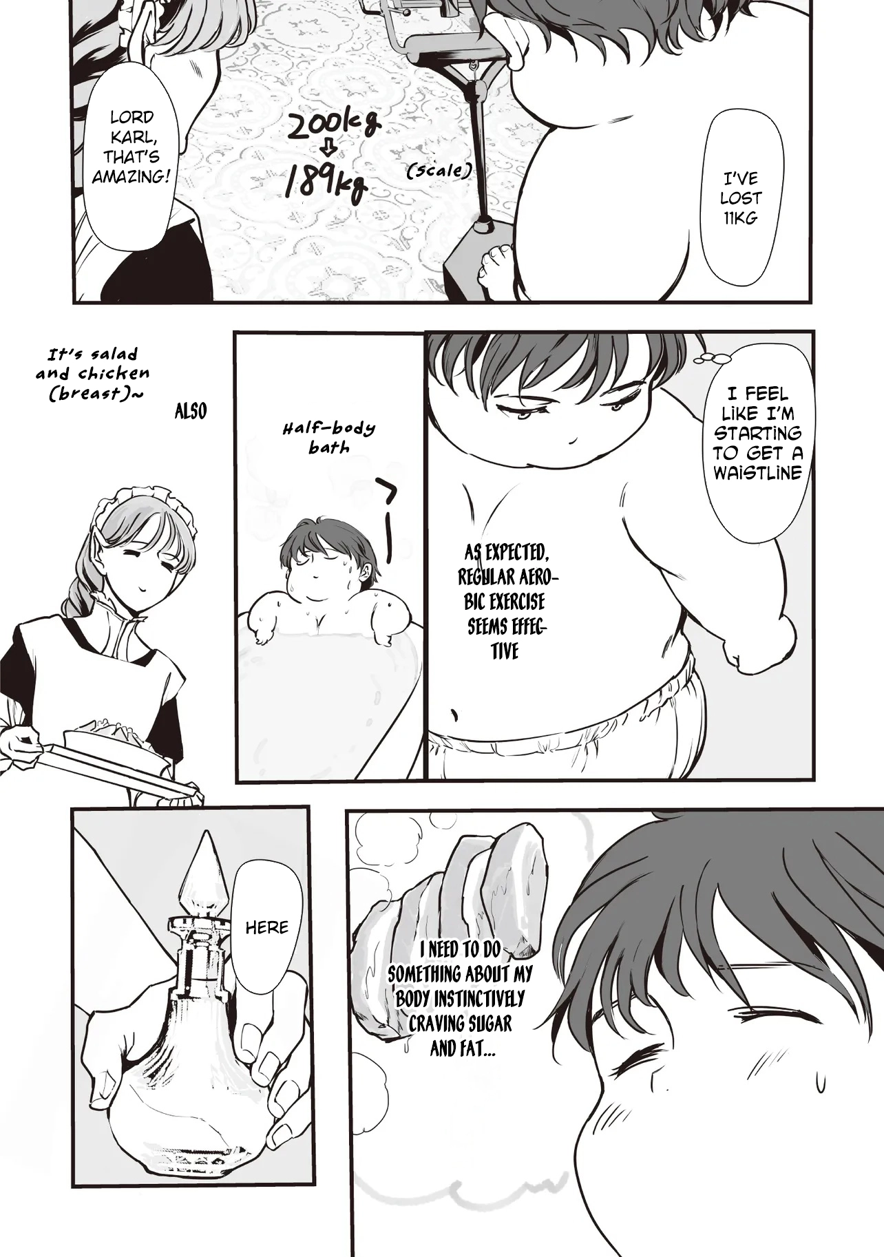 "Reborn as a Fat Villain Noble in an Eroge , Losing Weight and Avoiding Ruin for a Slow Life. Chapter 4 Page 19